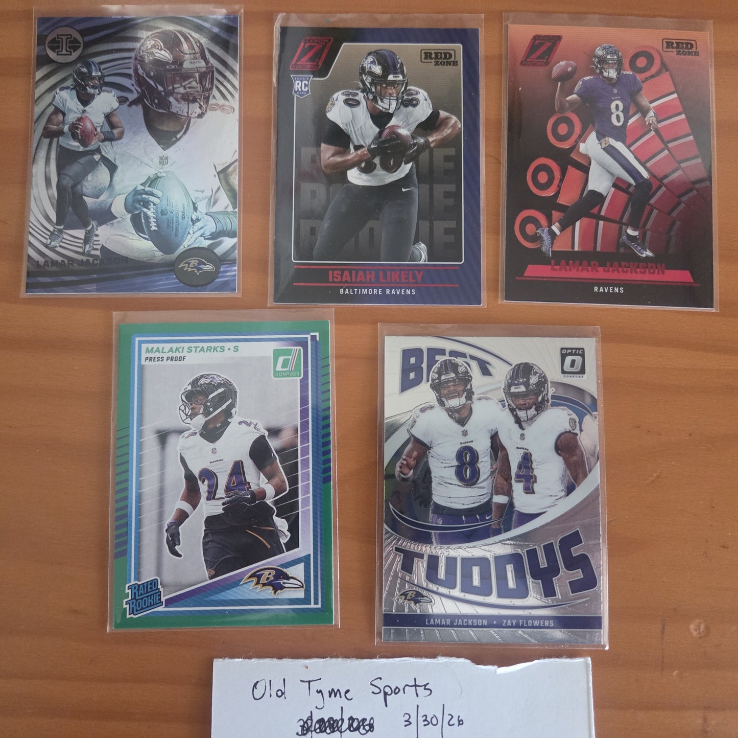 Baltimore Ravens Card Lot